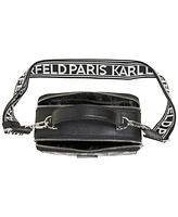 Karl Lagerfeld Paris Simone Printed Leather Small Crossbody