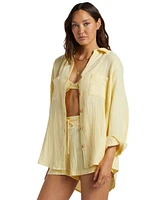 Billabong Juniors' Swell Crinkled Blouse