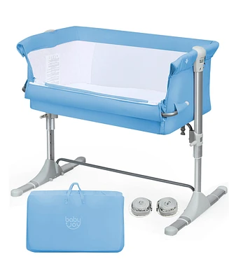 Costway Portable Baby Bed Side Sleeper Infant Travel Bassinet Crib