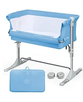 Costway Portable Baby Bed Side Sleeper Infant Travel Bassinet Crib