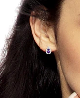 Lab-Grown Blue Sapphire (7/8 ct. t.w.) & White (1/3 Stud Earrings Sterling Silver (Also Amethyst)