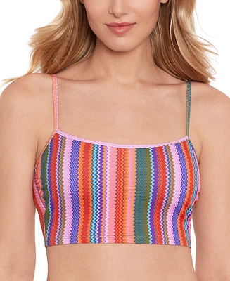 Salt + Cove Juniors' Ziggy Pop Longline Bikini Top, Created for Macy's