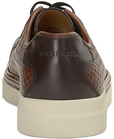 Vince Camuto Men's Raigan Leather Low-Top Woven Sneaker