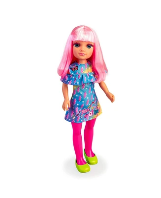 Nancy Neon Fashion Doll with Pink Hair