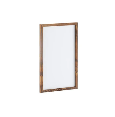 Cilla Magnetic Wall Mounted White Board with Wood Frame