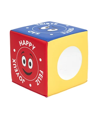 ECR4Kids SoftZone Emotion Cube with Mirror, Sensory Toy, Contemporary
