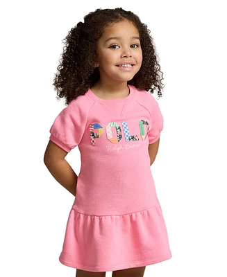 Polo Ralph Lauren Toddler and Little Girls Mixed-Logo Terry Dress
