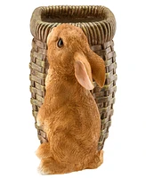 National Tree Company 7" Rabbit and Basket Flower Pot