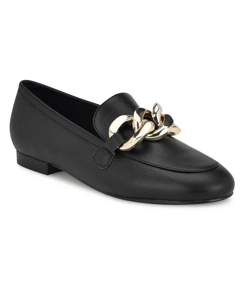 Nine West Women's Aspyn Slip-On Round Toe Flat Dress Loafers