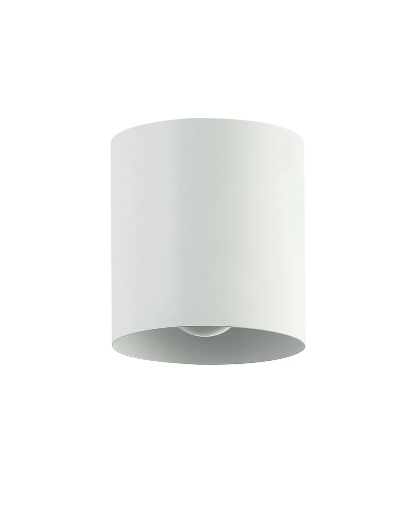 Dainolite 5" Metal Theron 1 Light Flush Mount