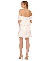 Adrianna Papell Women's Mikado Bow-Back Cocktail Dress