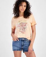 Guess Women's Dragon Short-Sleeve Crewneck Logo T-Shirt