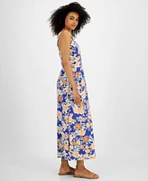 Jamie & Layla Petite's Floral-Print Twist-Detail Maxi Dress
