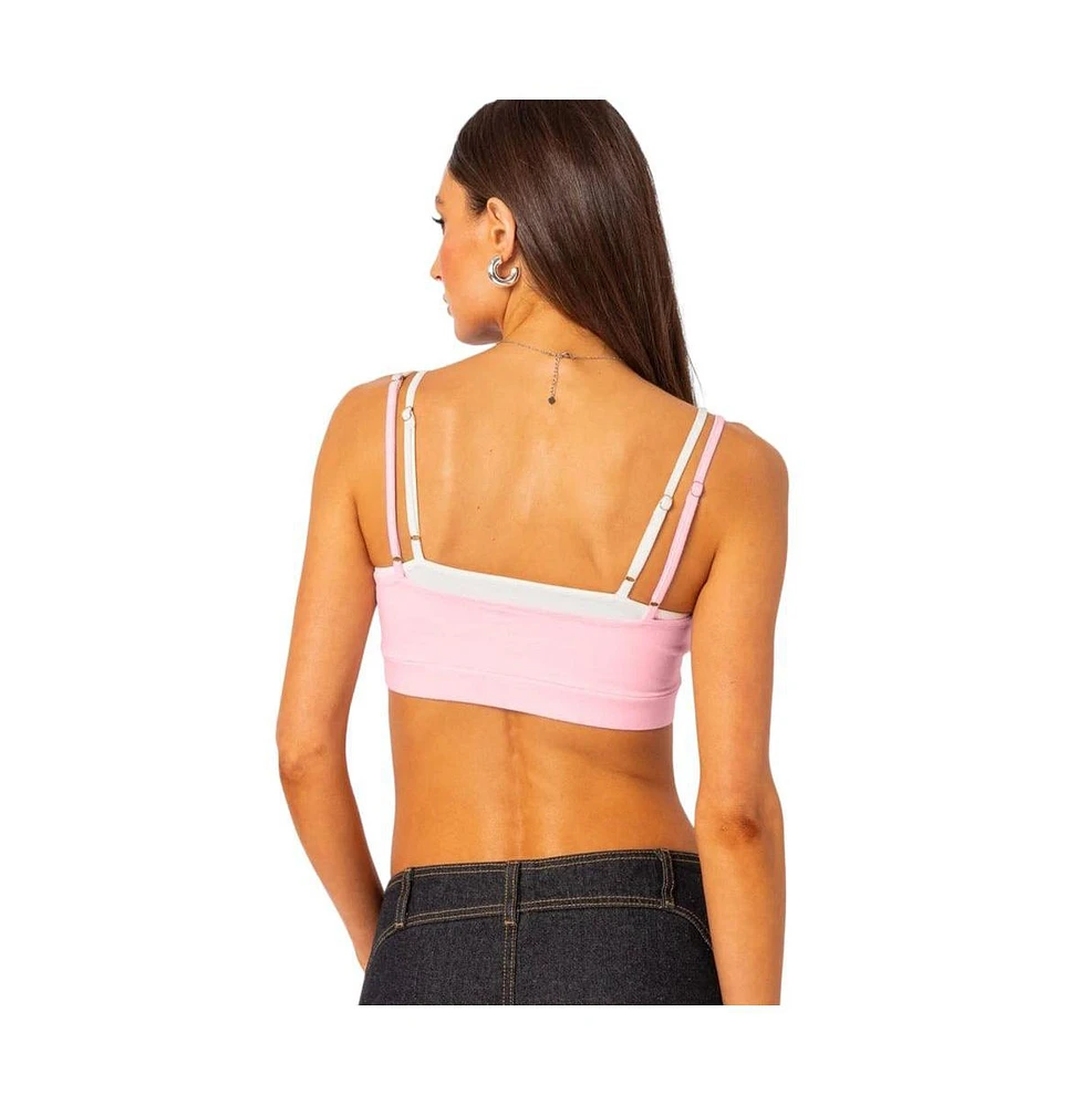 Women's Gracie layered bra top - Light
