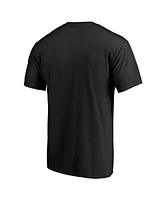Men's Fanatics Black Boston Bruins Splatter Logo T-shirt