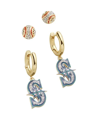 Women's Baublebar Gold-Tone Seattle Mariners Team Earrings Set - Gold