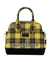 Men's and Women's Loungefly Harry Potter Hufflepuff Varsity Plaid Crossbody Bag