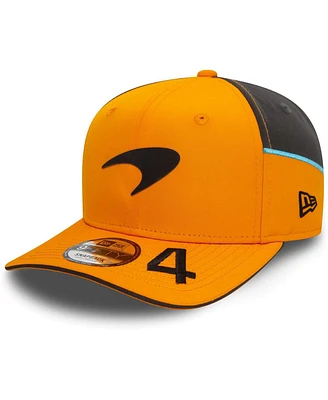 Men's New Era Lando Norris Orange McLaren F1 Team Driver 9FIFTY Adjustable Hat