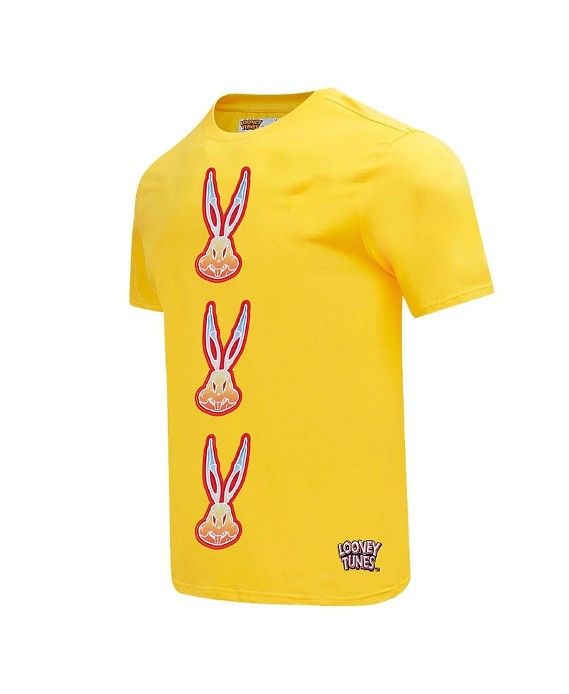 Men's Freeze Max Bugs Bunny Yellow Looney Tunes Acid Colors T-shirt