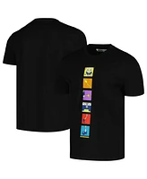 Men's and Women's Freeze Max Black SpongeBob SquarePants Pieces T-shirt