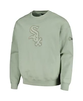 Men's Pro Standard Green Chicago White Sox Neutral Drop Shoulder Pullover Sweatshirt