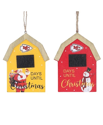 Kansas City Chiefs 2-Pack Countdown Ornament Set