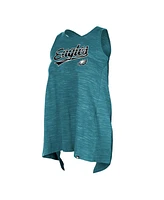 Women's New Era Midnight Green Philadelphia Eagles Space Dye Active Tank Top