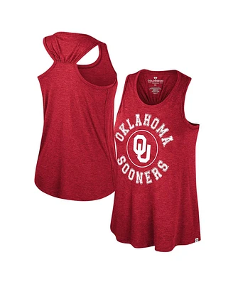 Women's Colosseum Crimson Oklahoma Sooners Prudence Racerback Tank Top