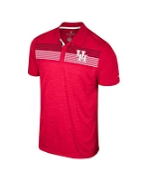 Men's Colosseum Red Houston Cougars Langmore Polo Shirt