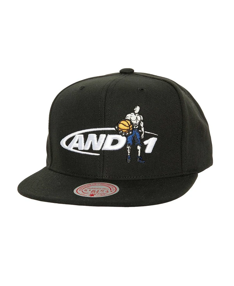 Men's Mitchell & Ness x And 1 Black 30 Years Snapback Hat