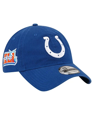 Men's New Era Royal Indianapolis Colts Distinct 9TWENTY Adjustable Hat