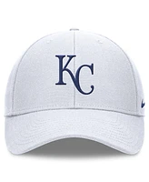 Men's Nike White Kansas City Royals Evergreen Club Performance Adjustable Hat