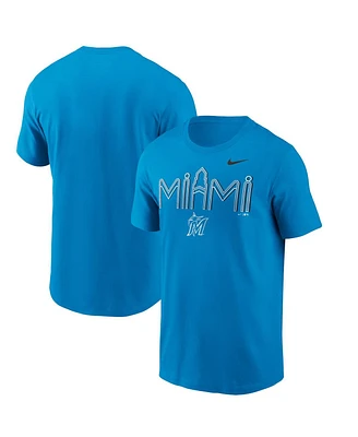 Men's Nike Blue Miami Marlins City Hometown T-shirt
