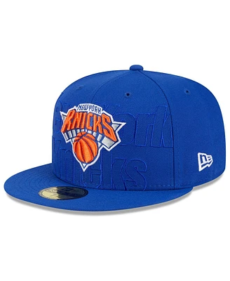 Men's New Era Blue York Knicks Nba Draft 59FIFTY Fitted Hat