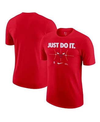 Men's Nike Red Chicago Bulls Just Do It T-shirt