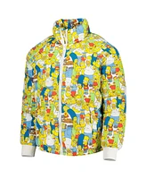 Men's Freeze Max White The Simpsons Family Raglan Full-Zip Puffer Jacket