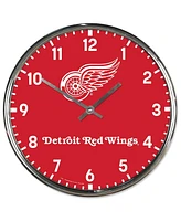 Wincraft Detroit Red Wings Chrome Wall Clock