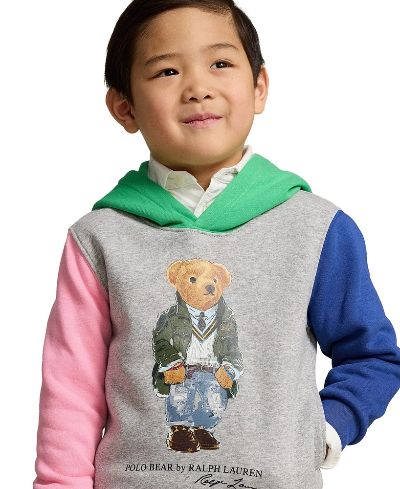 Polo Ralph Lauren Toddler and Little Boys Bear Color-Blocked Fleece Hoodie