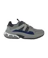 Karl Lagerfeld Paris Men's Chunky Two Tone Sole Leather Sneakers