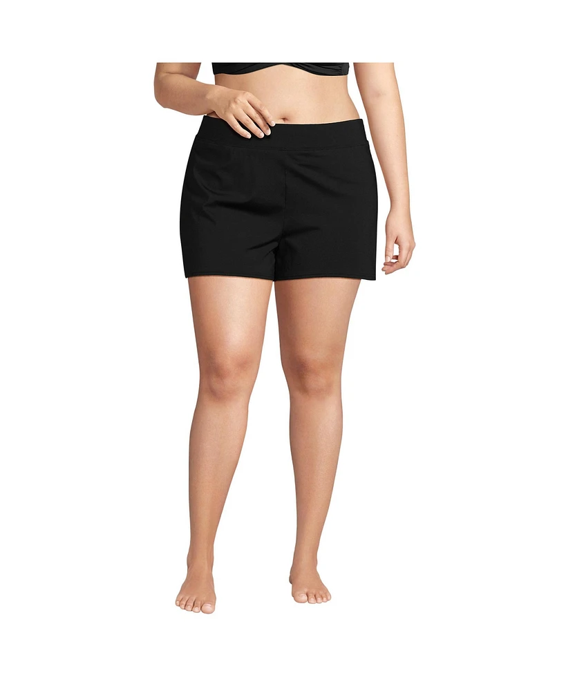 Lands' End Plus Smoothing Control 3" Swim Short