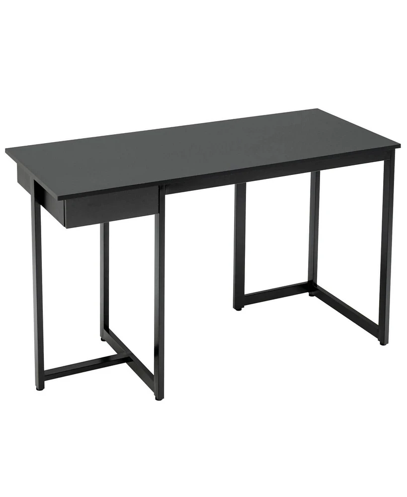 Slickblue 48" Computer Desk with Metal Frame and Adjustable Pads