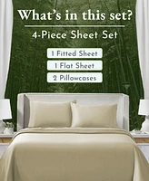 Soft Silk-Like 100% Rayon from Bamboo Cooling Bed Sheets California King, Deep Pocket Set by Design Den