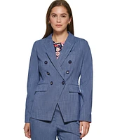 Dkny Petite Double-Breasted Blazer