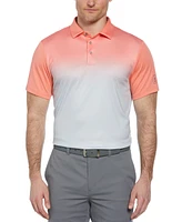 Pga Tour Men's Ombre Short Sleeve Performance Polo Shirt