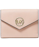 Michael Kors Greenwich Leather Envelope Trifold Wallet