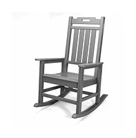 ResinTEAK Outdoor Rocking Chair For Fire Pits, Patio, Porch, and Deck, New Classic Collection