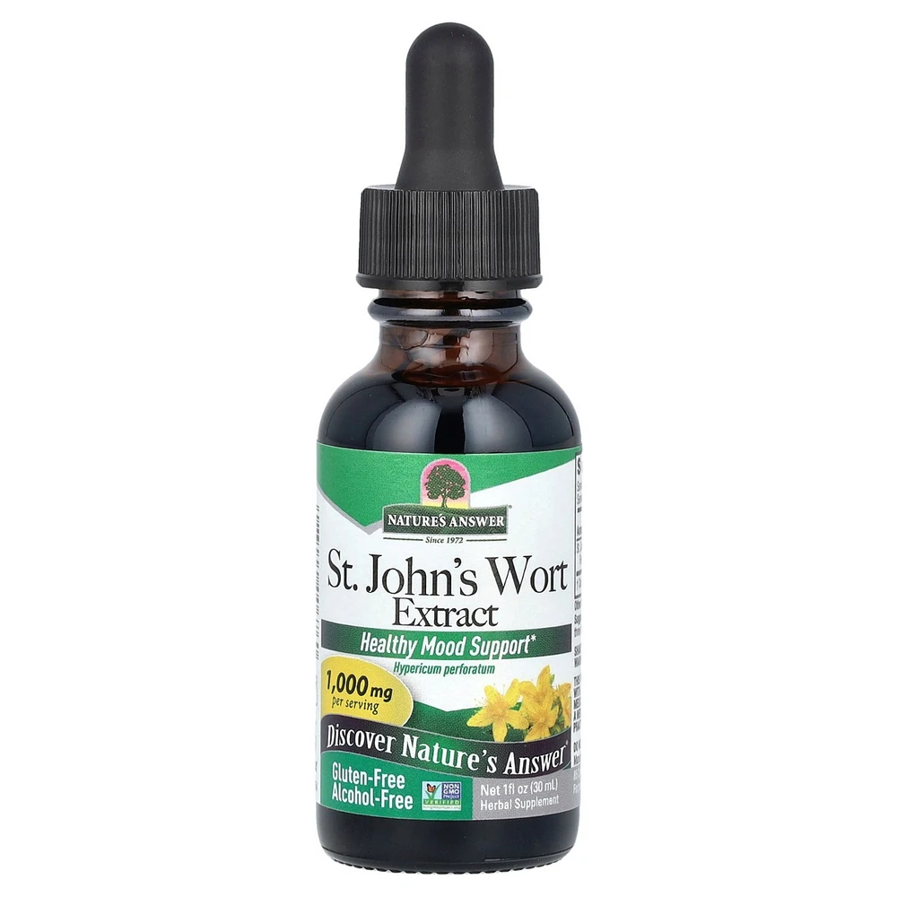 Nature's Answer St. John's Wort Extract Alcohol-Free 1 000 mg - 1 fl oz (30 ml) - Assorted Pre