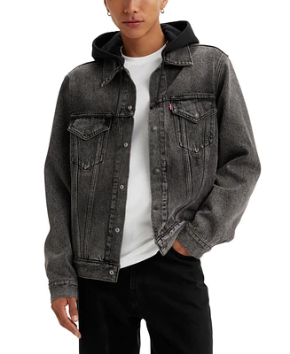 Levi's Men's Relaxed-Fit Hooded Trucker Jacket