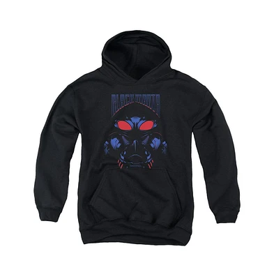 Aquaman Movie Boys Youth Black Manta Pull Over Hoodie / Hooded Sweatshirt