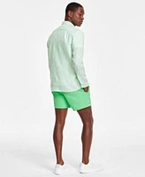 Lacoste Mens Striped Linen Shirt Quick Dry Swim Shorts L001 Lace Up Sneakers